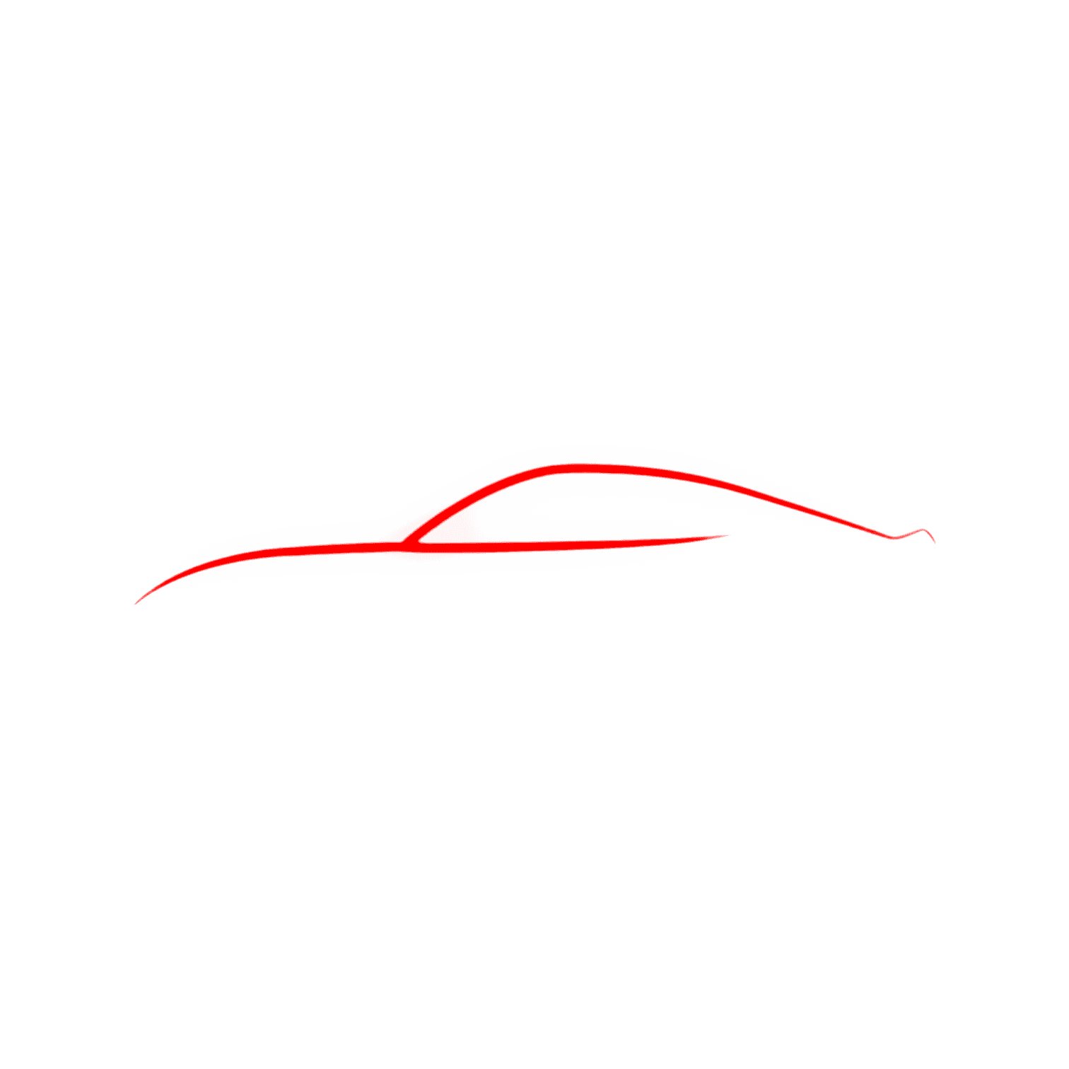 Stylized red outline of a swimmer in a streamlined position.